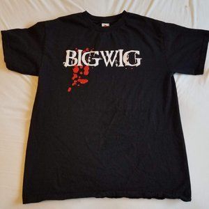 black Bigwig punk band shirt size M